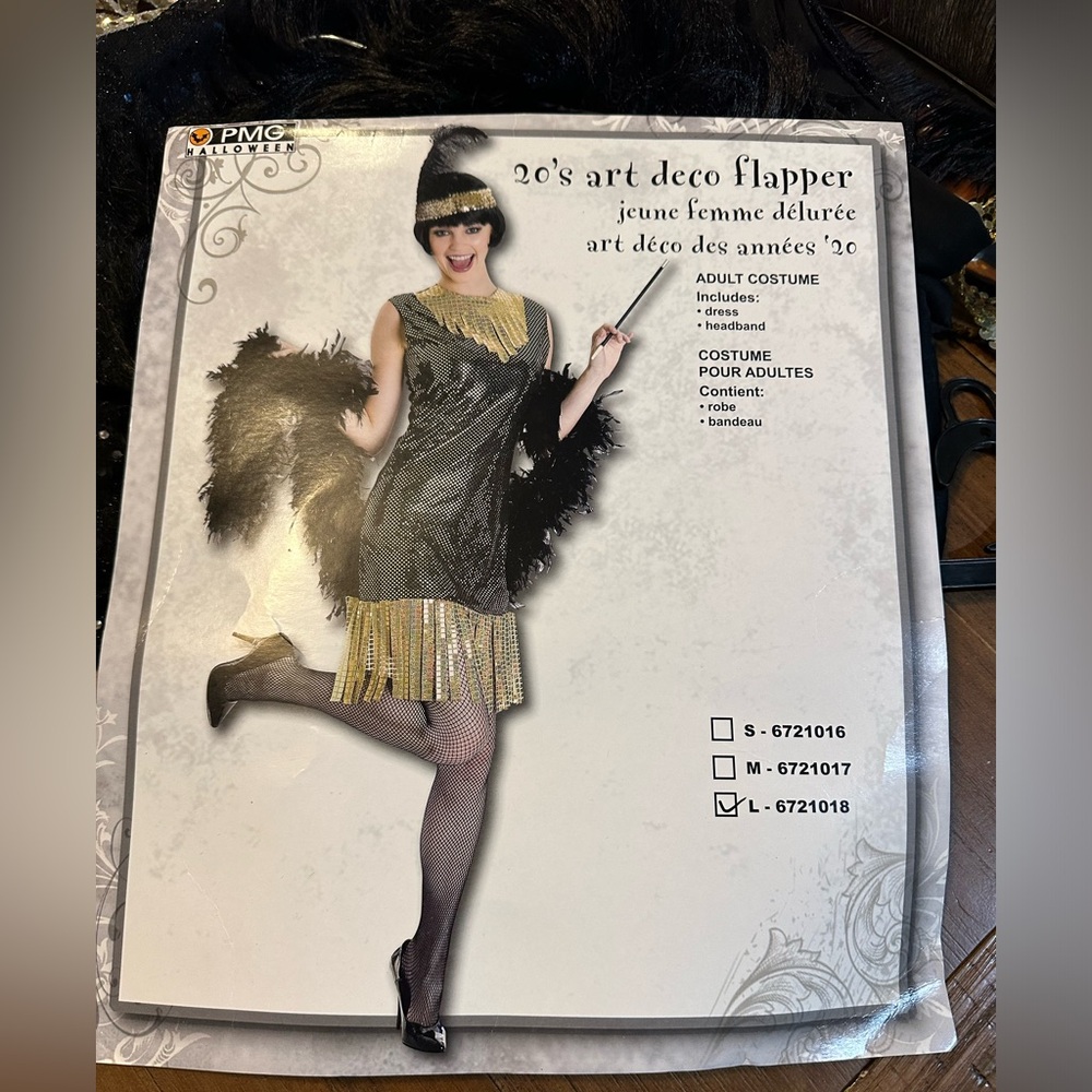 Paper Magic Women's 20s Art Deco Flapper size large‎ 12/14 women’s